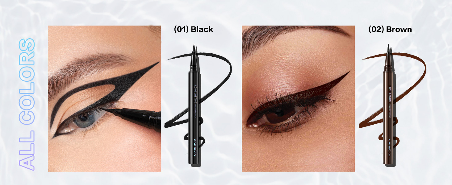 liquid eyeliner black eyeliner pencil for women waterproof dark brown long lasting eye makeup tool